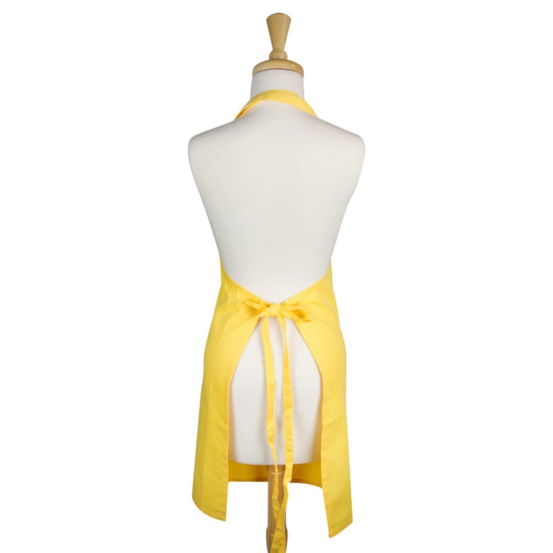 DII Everyday Basic Kitchen Collection, Chef Apron, Yellow - Image 2